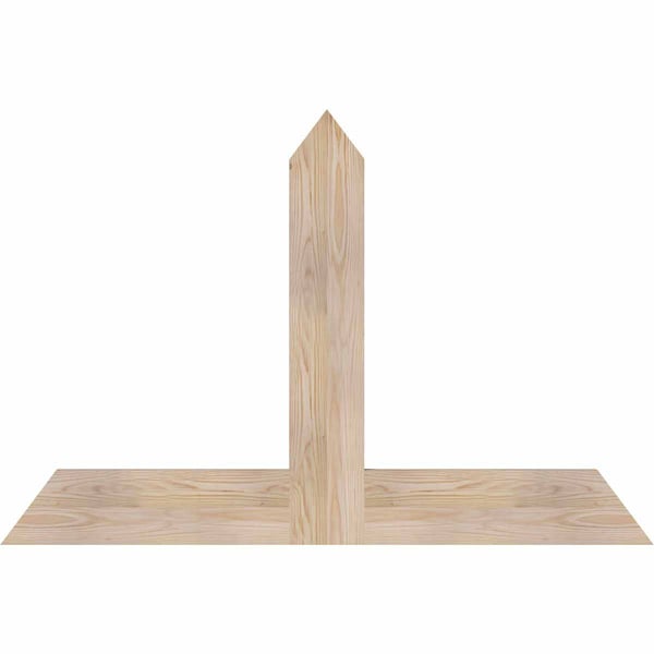 Ekena Millwork Portland Smooth Timber Gable Bracket, Douglas Fir, 48"W x 32"H x 1 1/2"D x 5 1/2"F, 16/12 Pitch GBW048X32X0206POR00SDF - main